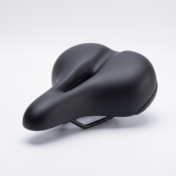 Extra-Wide Memory Foam Bicycle Saddle for Longer Rides