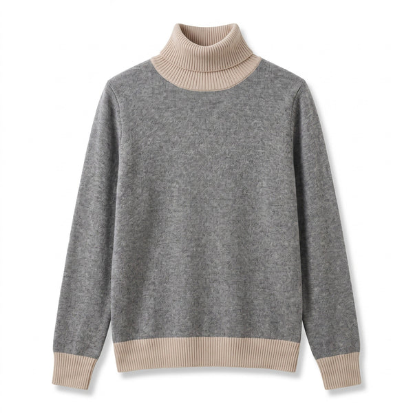 Fine Knit Jumper for Women with Lapel Collar