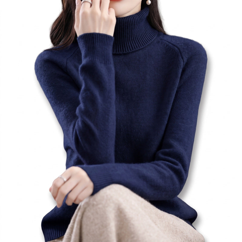 Fine Knit Jumper for Women with Lapel Collar - product view 6 | Buffalo Gears
