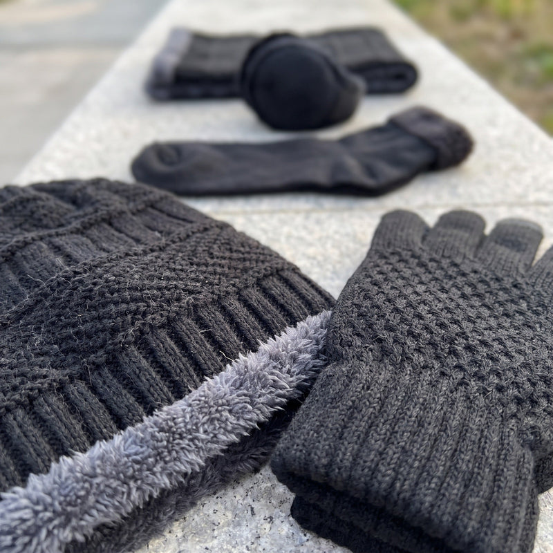 Five Piece Winter Set with Vest, Beanie, Gloves and Socks - product view 4 | Buffalo Gears