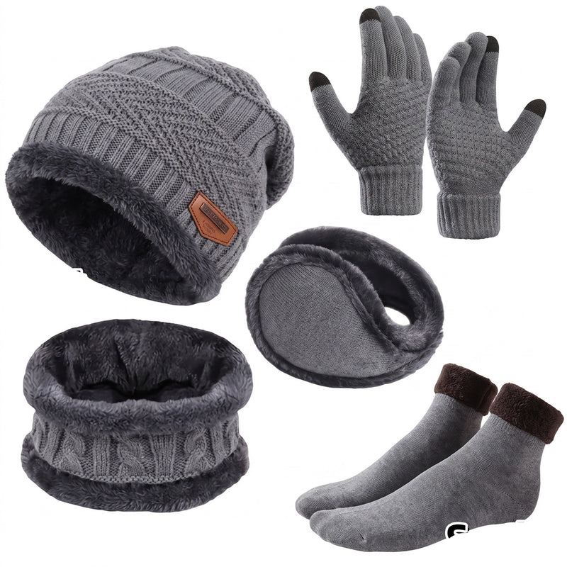 Five Piece Winter Set with Vest, Beanie, Gloves and Socks - product view 6 | Buffalo Gears