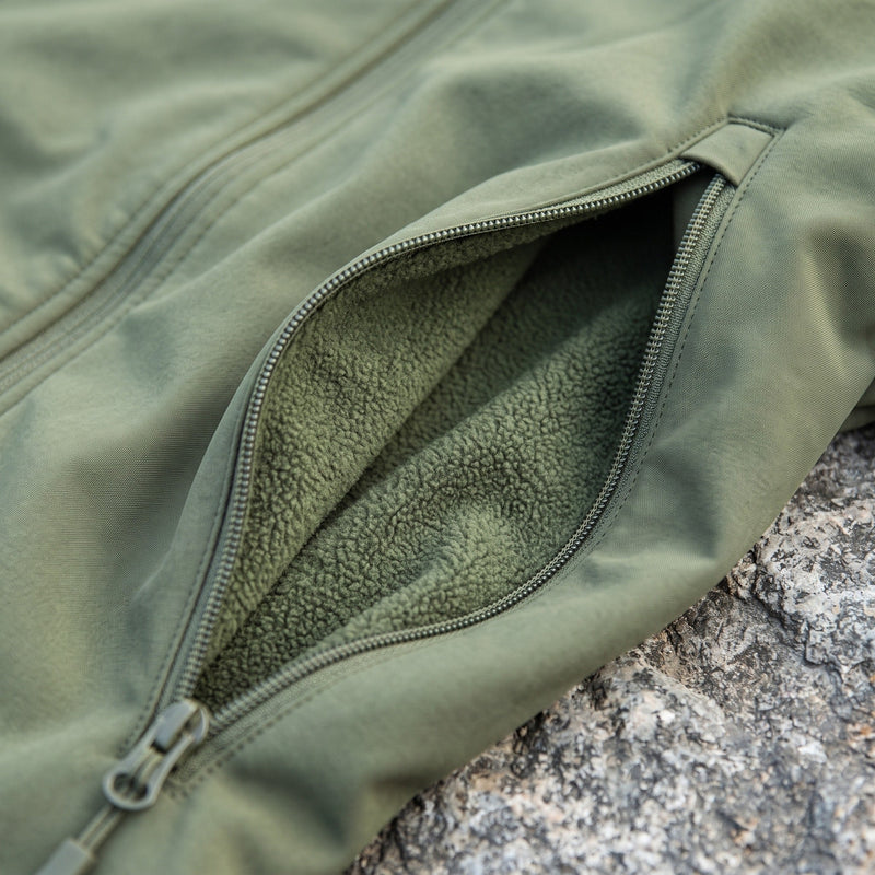 Fleece Backed Softshell Jacket for Men, Hooded - product view 3 | Buffalo Gears