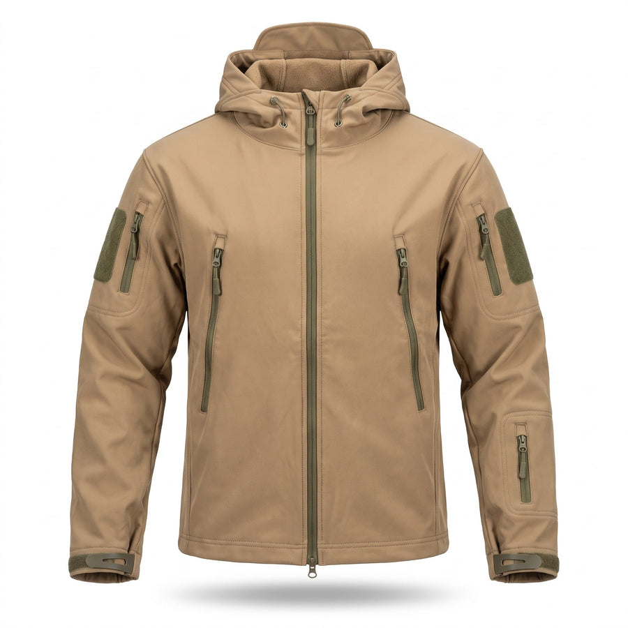 Fleece Backed Softshell Jacket for Men, Hooded - product view 6 | Buffalo Gears