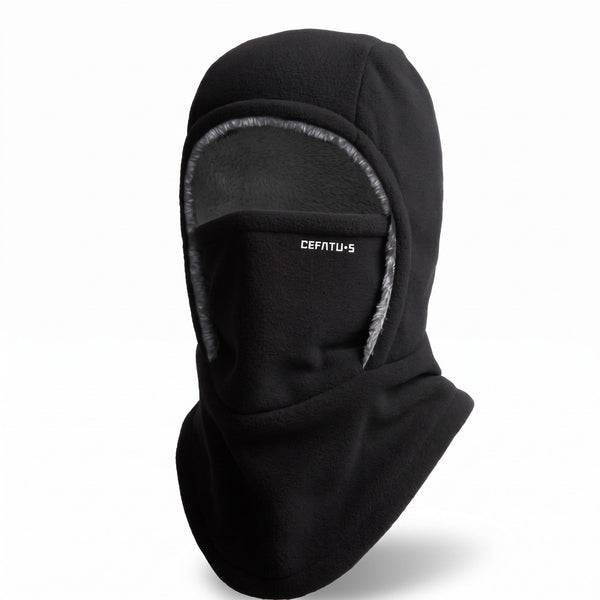 Fleece Balaclava Worn as Hood, Face Mask or Neck Warmer