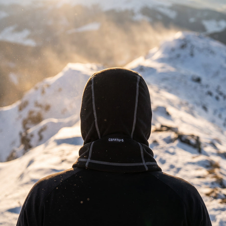 Fleece Balaclava Worn as Hood, Face Mask or Neck Warmer - product view 3 | Buffalo Gears