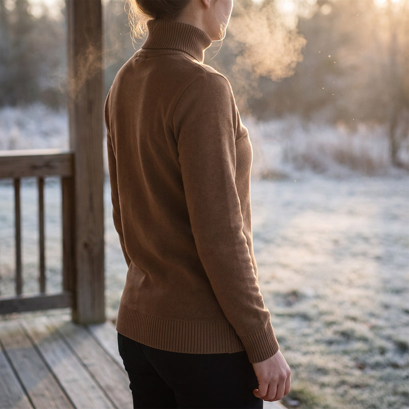 Fleece Base Layer Top for Women with High Neck - product view 2 | Buffalo Gears