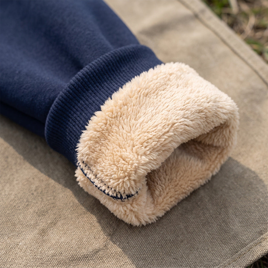 Fleece Lined Sweatshirt for Men with Wing Print - product view 3 | Buffalo Gears