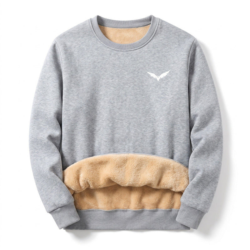 Fleece Lined Sweatshirt for Men with Wing Print - product view 6 | Buffalo Gears