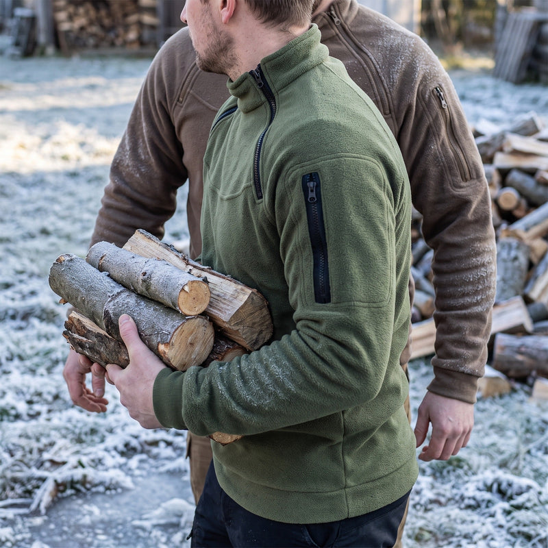Fleece Pullover Two Pack for Men, Half Zip - product view 4 | Buffalo Gears