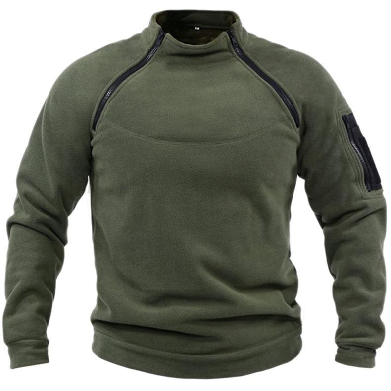 Fleece Pullover with Stand-Up Collar and Vents - product view 5 | Buffalo Gears