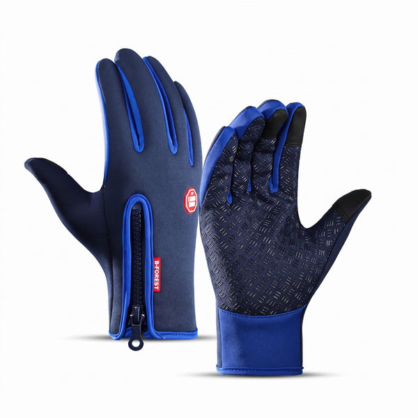 Fleece Winter Gloves with Grip Palm and Touchscreen Tips