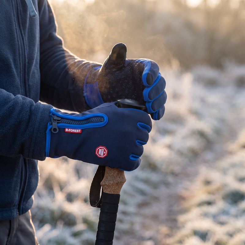 Fleece Winter Gloves with Grip Palm and Touchscreen Tips - product view 3 | Buffalo Gears