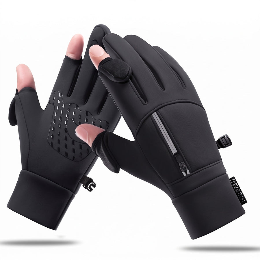 Flip Top Winter Gloves with Two Fingers That Open - product view 1 | Buffalo Gears