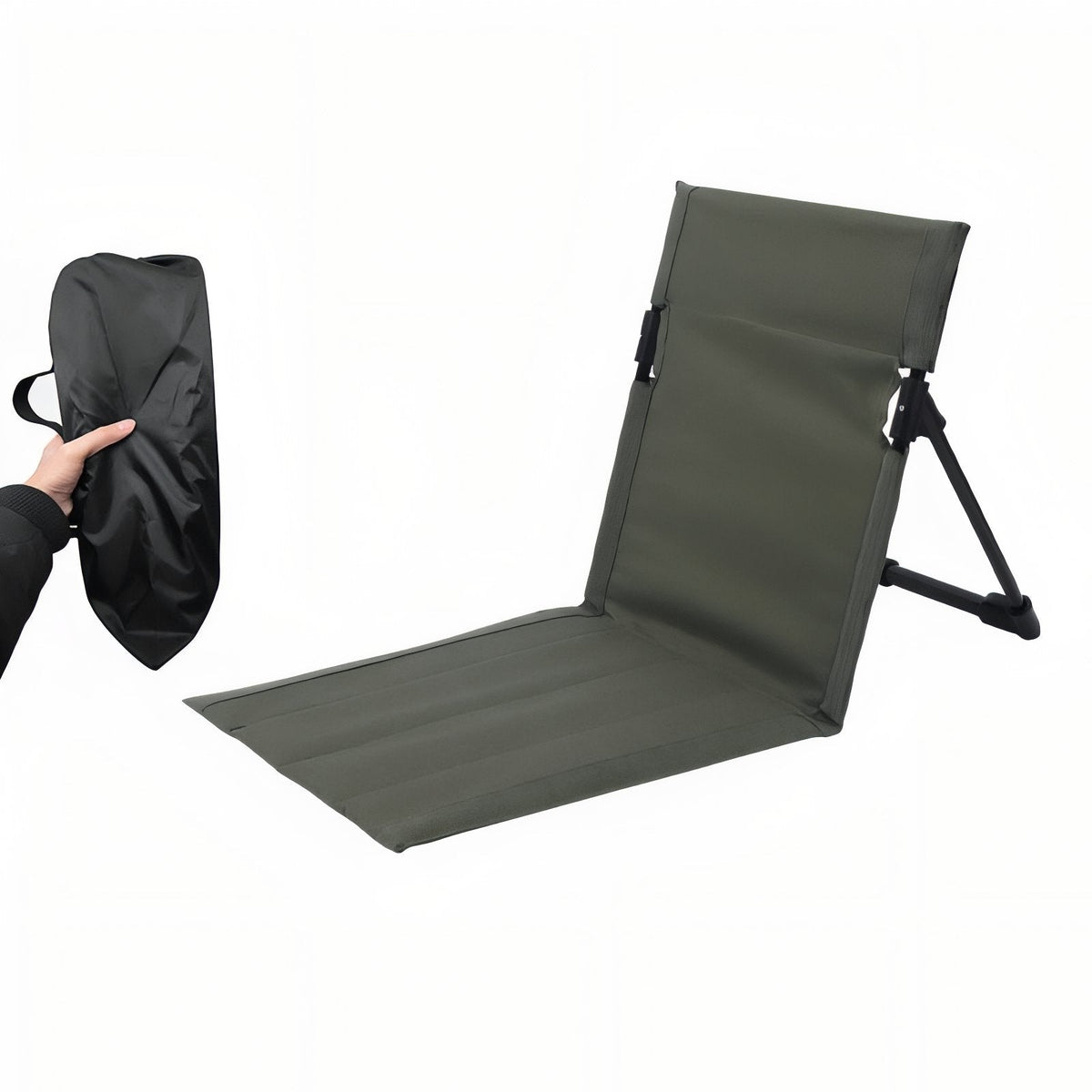 Folding Ultralight Ground Chair for Backpacking Camps - product view 1 | Buffalo Gears