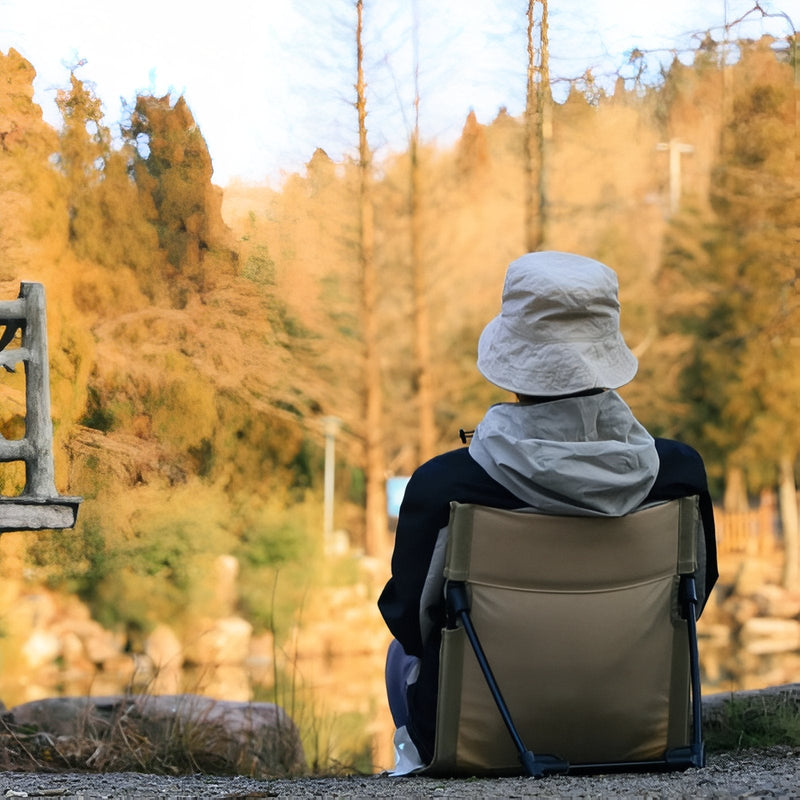 Folding Ultralight Ground Chair for Backpacking Camps - product view 4 | Buffalo Gears