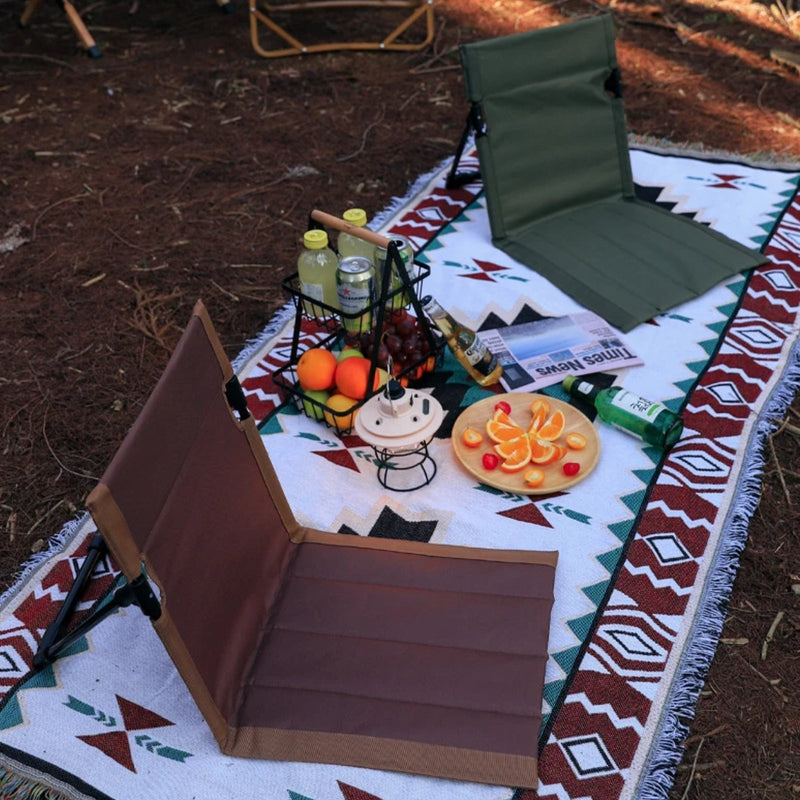 Folding Ultralight Ground Chair for Backpacking Camps - product view 7 | Buffalo Gears