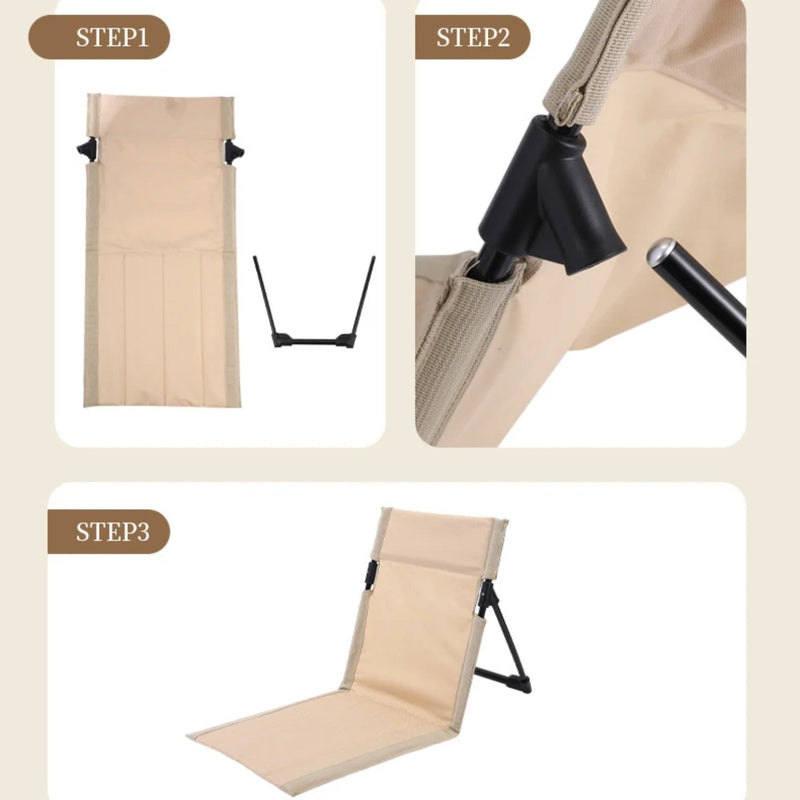 Folding Ultralight Ground Chair for Backpacking Camps - product view 9 | Buffalo Gears