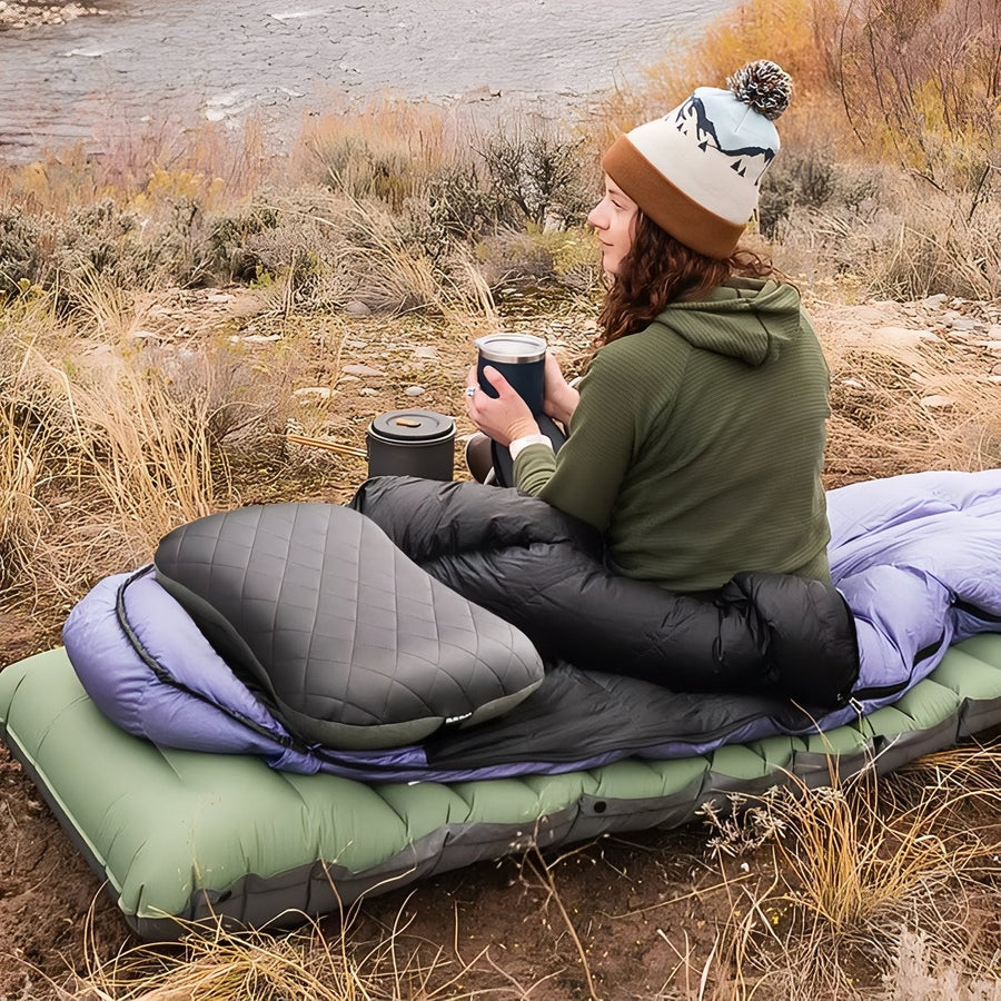 Four-Season Inflatable Camping Mat with Built-In Pump - product view 3 | Buffalo Gears
