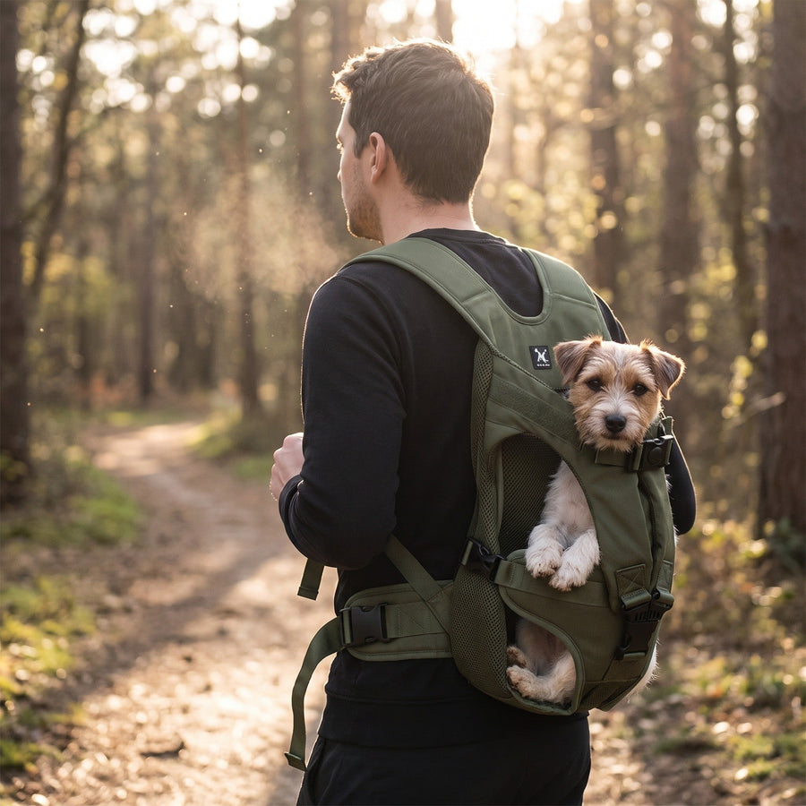 Front Carry Dog Backpack with Padded Mesh Panels - product view 3 | Buffalo Gears