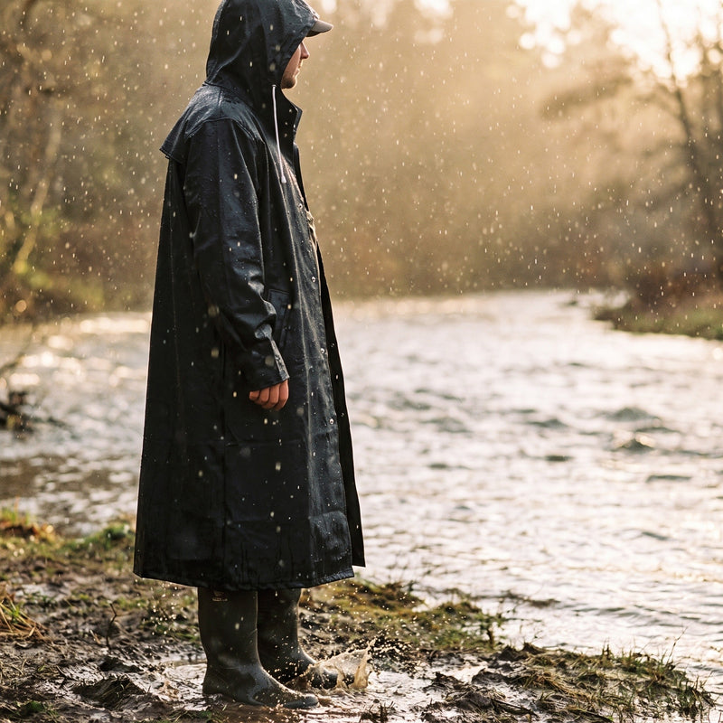 Full Length EVA Rain Coat for Adults, Unisex Fit - product view 3 | Buffalo Gears