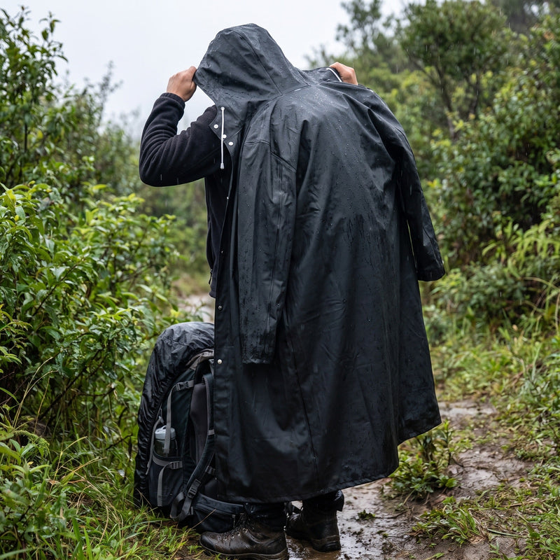 Full Length EVA Rain Coat for Adults, Unisex Fit - product view 5 | Buffalo Gears