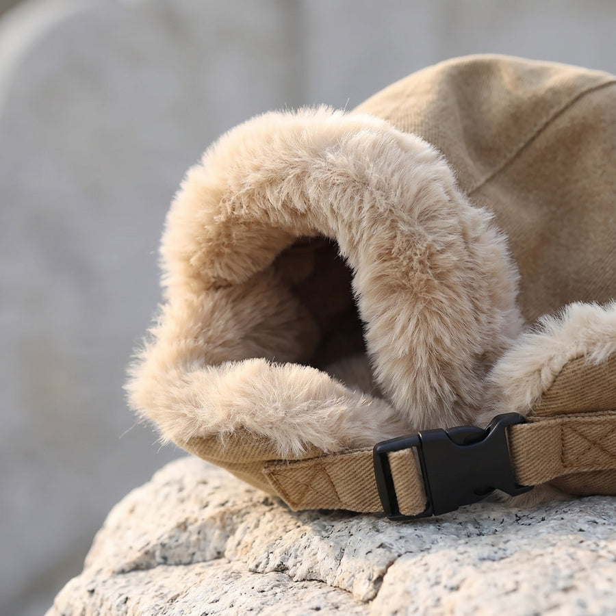 Fur Lined Trapper Hat with Adjustable Fastening Ear Flaps - product view 4 | Buffalo Gears