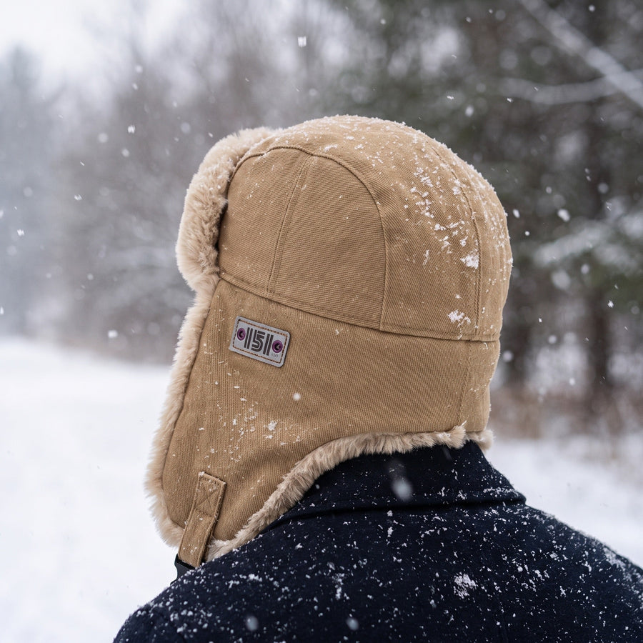 Fur Lined Trapper Hat with Adjustable Fastening Ear Flaps - product view 5 | Buffalo Gears