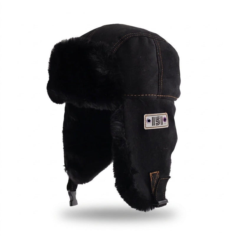 Fur Lined Trapper Hat with Adjustable Fastening Ear Flaps - product view 6 | Buffalo Gears