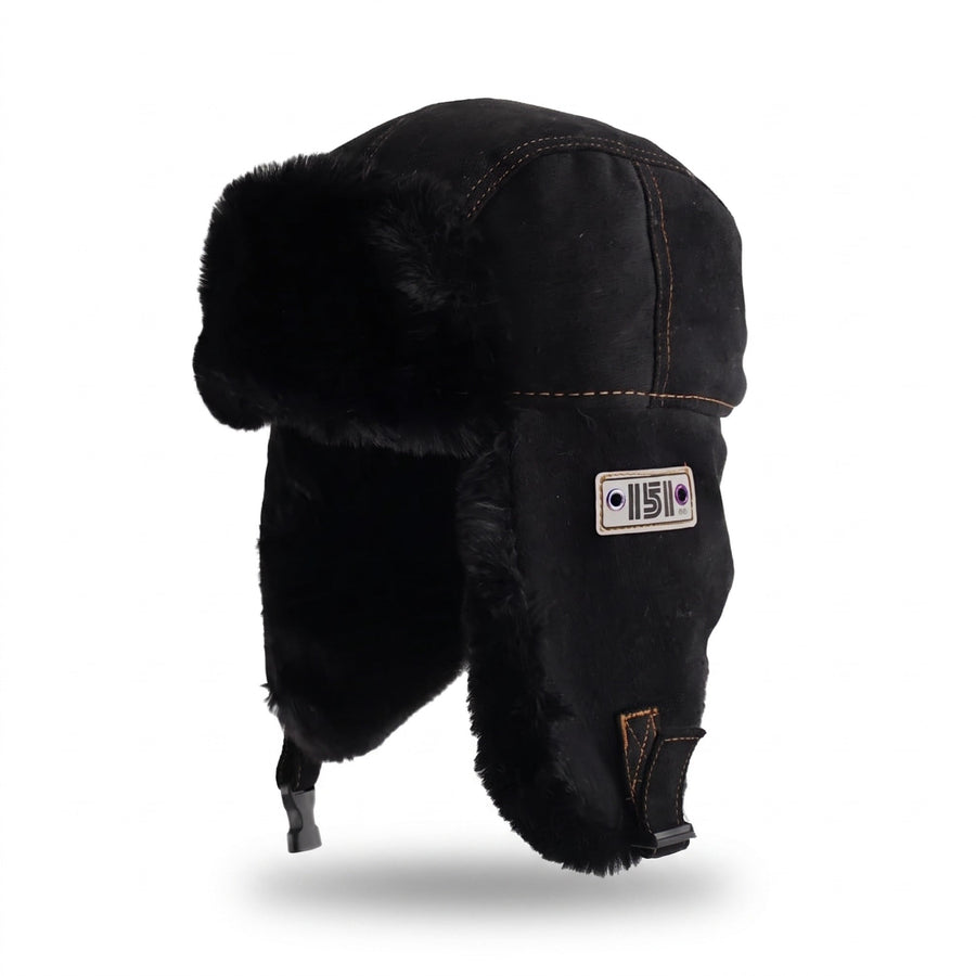 Fur Lined Trapper Hat with Adjustable Fastening Ear Flaps - product view 6 | Buffalo Gears