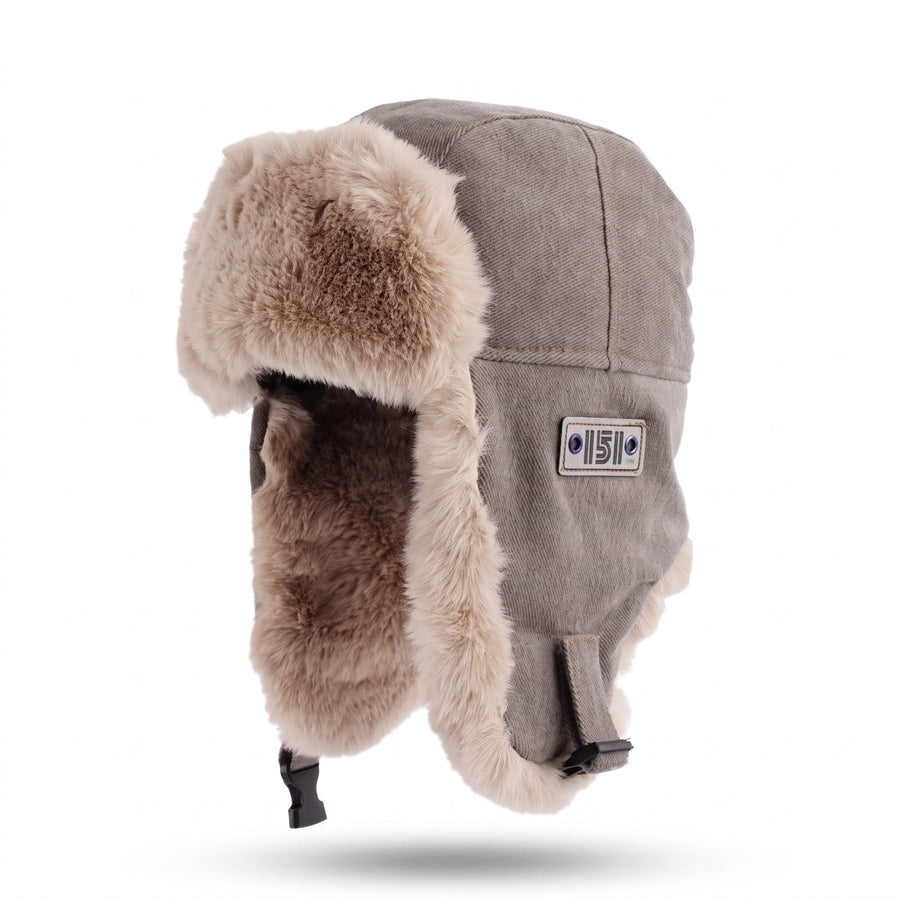 Fur Lined Trapper Hat with Adjustable Fastening Ear Flaps - product view 7 | Buffalo Gears