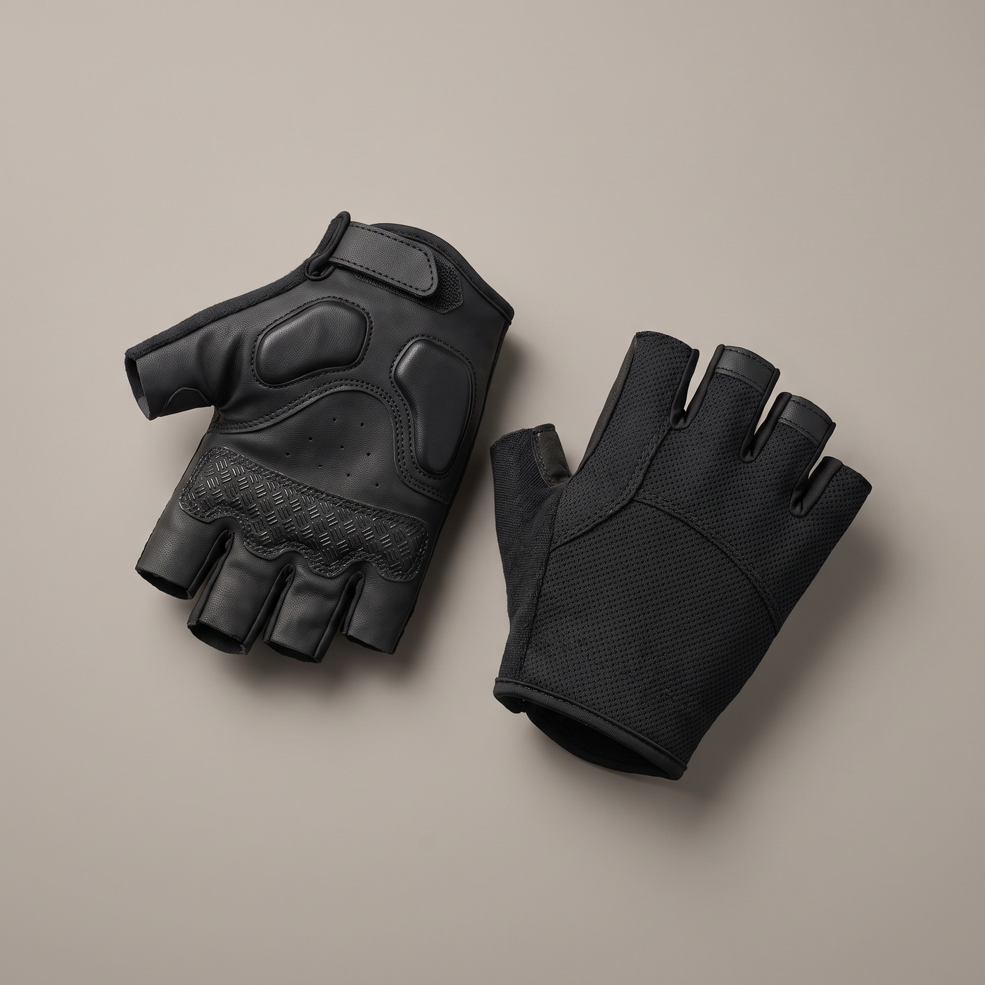 Gel-Padded Half-Finger Cycling Gloves Breathable Mesh Grip - product view 1 | Buffalo Gears