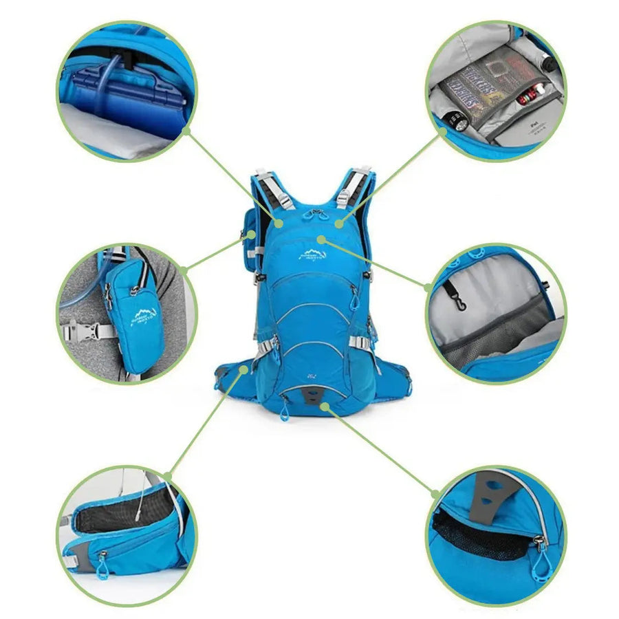 20-Litre Waterproof Hiking Backpack Lightweight Outdoor Day Pack – product view 4 | Buffalo Gears