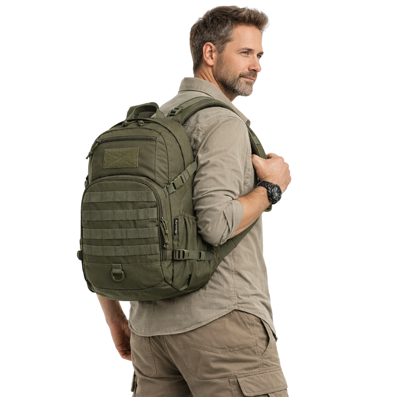 25-Litre Tactical Backpack MOLLE Water-Resistant Hiking Day Pack – product view 2 | Buffalo Gears