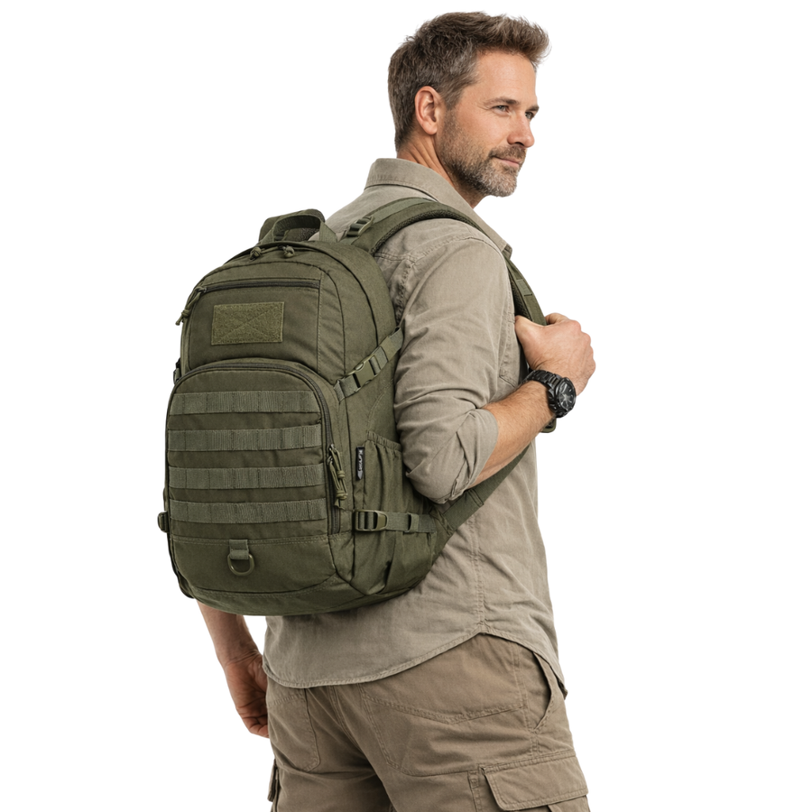 25-Litre Tactical Backpack MOLLE Water-Resistant Hiking Day Pack – product view 2 | Buffalo Gears