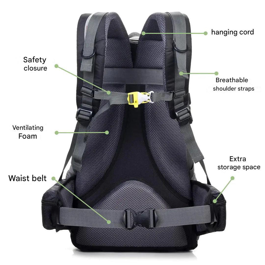 40-Litre Hiking Backpack Suspension Lightweight Trekking Pack – product view 3 | Buffalo Gears