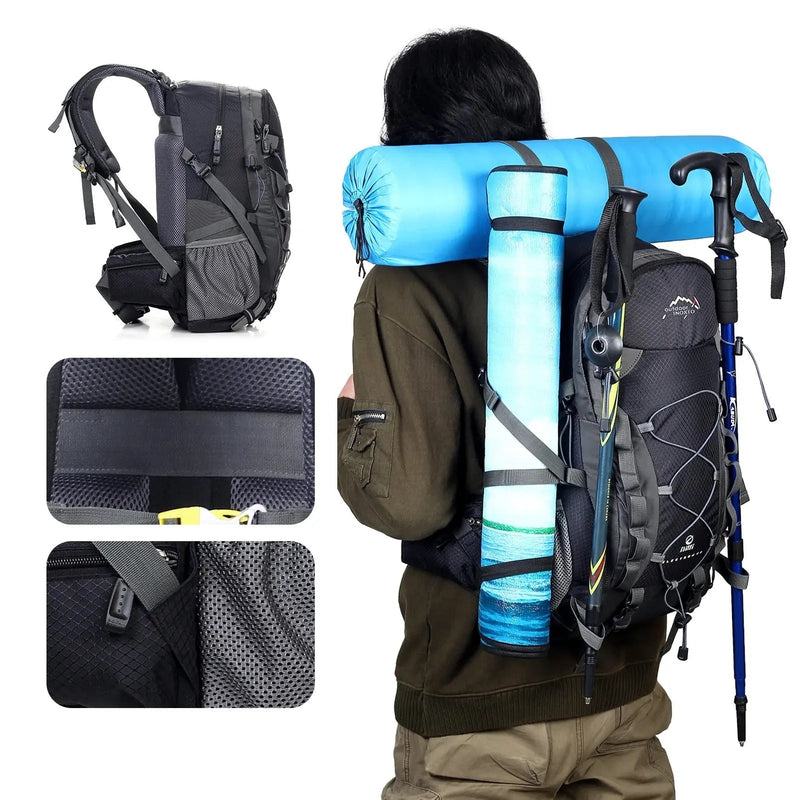 40-Litre Hiking Backpack Suspension Lightweight Trekking Pack – product view 7 | Buffalo Gears
