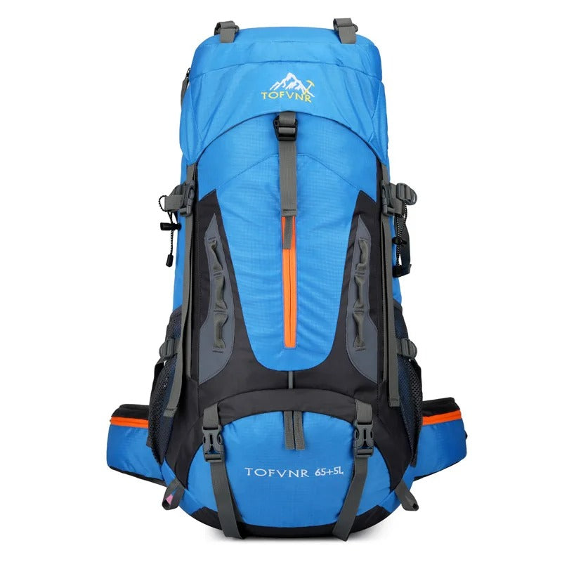 60-Litre Waterproof Hiking Backpack High-Capacity Camping Travel Pack – product view 5 | Buffalo Gears
