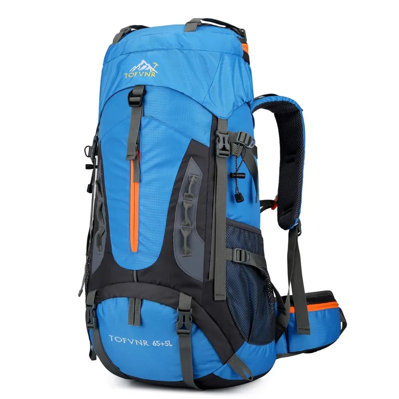 60-Litre Waterproof Hiking Backpack High-Capacity Camping Travel Pack – product view 6 | Buffalo Gears