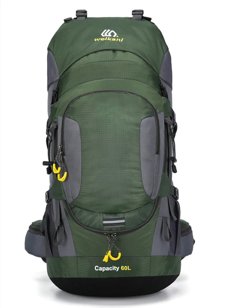60-Litre Waterproof Hiking Backpack High-Capacity Outdoor Travel Pack – product view 12 | Buffalo Gears