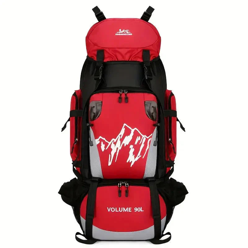 90-Litre Waterproof Hiking Backpack High-Capacity Travel Camping Pack – product view 3 | Buffalo Gears