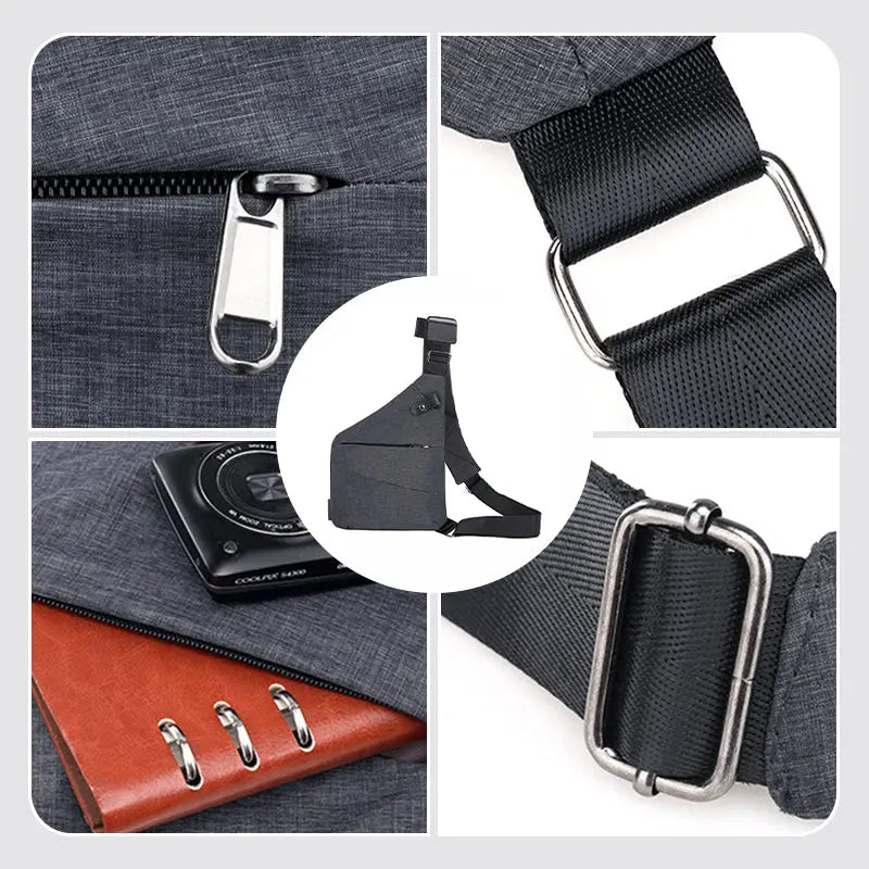 Anti-Theft Shoulder Bag Travel Crossbody Lightweight Sling – product view 3 | Buffalo Gears