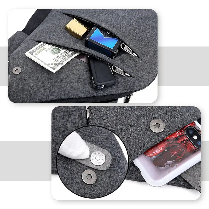 Anti-Theft Shoulder Bag Travel Crossbody Lightweight Sling – product view 6 | Buffalo Gears