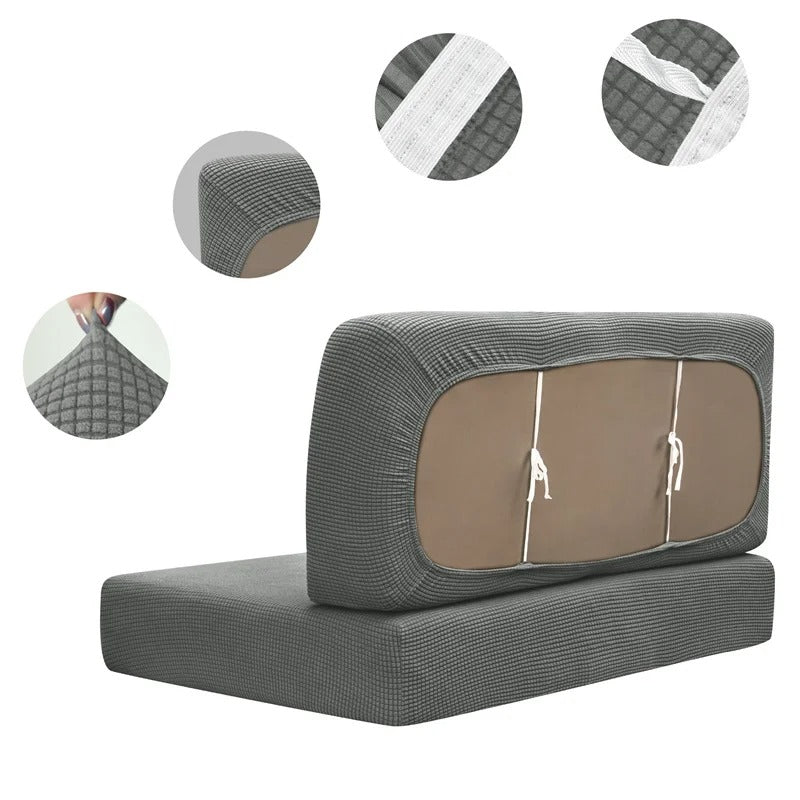Camper Sofa Cover Set Stretch Motorhome Cushion Covers Microfiber – product view 15 | Buffalo Gears