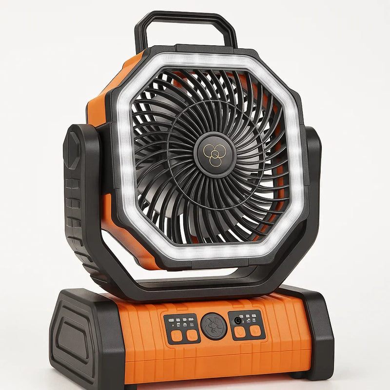 Camping Fan with Light Rechargeable 3 in 1 Compact Outdoor – product view 3 | Buffalo Gears