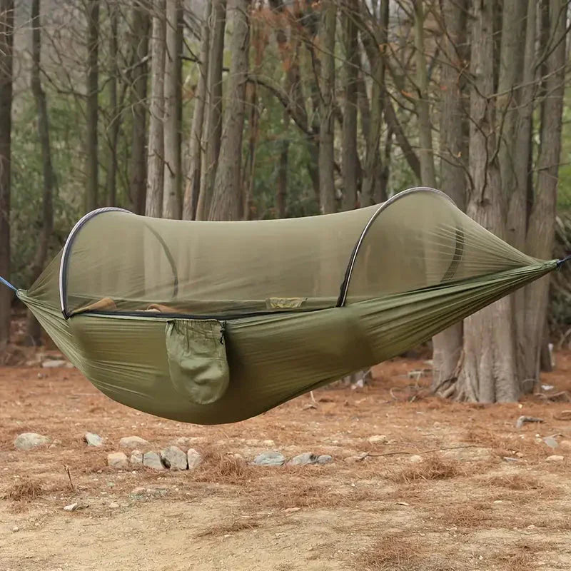 Camping Hammock with Mosquito Net Lightweight Outdoor Single – product view 2 | Buffalo Gears