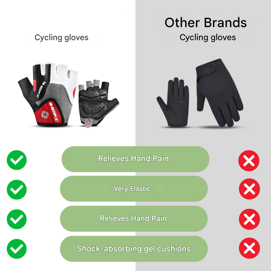 Cycling Gloves 3D Gel-Padded Breathable Anti Slip Bike – product view 13 | Buffalo Gears