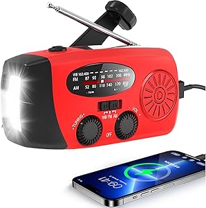 Emergency Radio Power Bank Torch Solar Hand Crank Weather – product view 2 | Buffalo Gears
