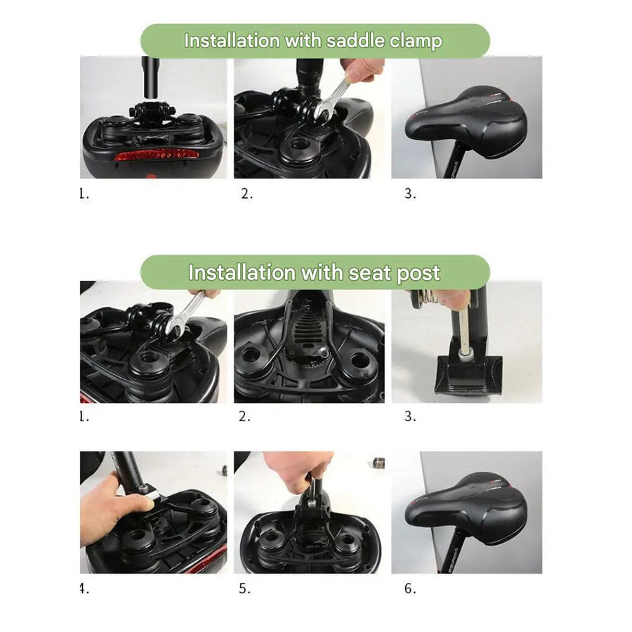 Ergonomic Bike Saddle Memory-Foam Comfortable Bicycle Seat – product view 7 | Buffalo Gears