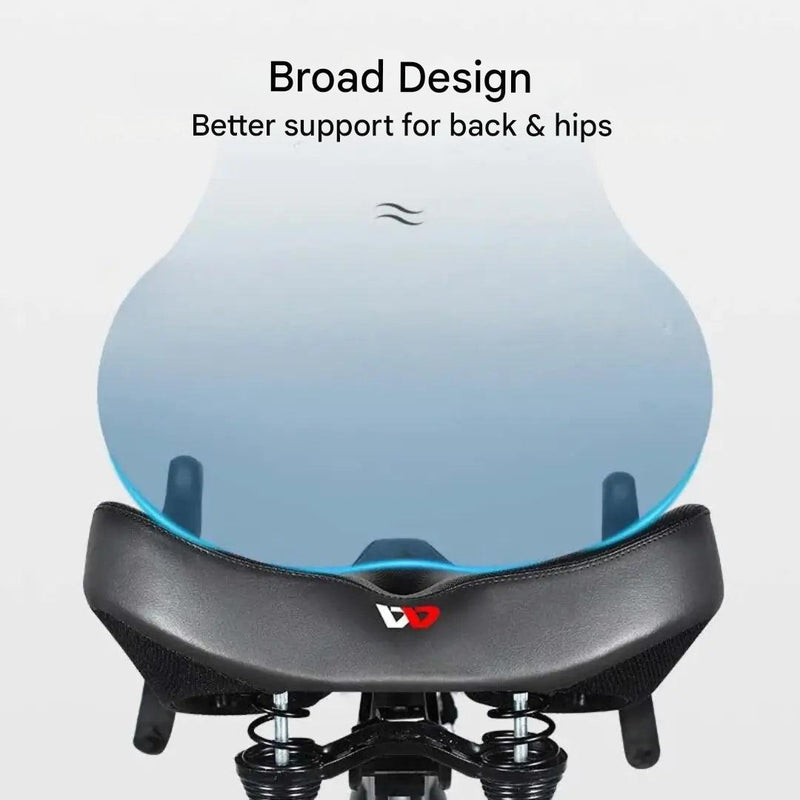 Ergonomic Bike Saddle Wide Comfortable Shock-Absorbing Seat – product view 4 | Buffalo Gears