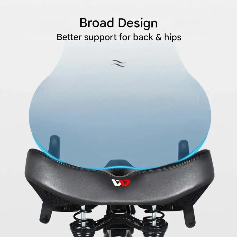 Ergonomic Bike Saddle Wide Comfortable Shock-Absorbing Seat – product view 4 | Buffalo Gears
